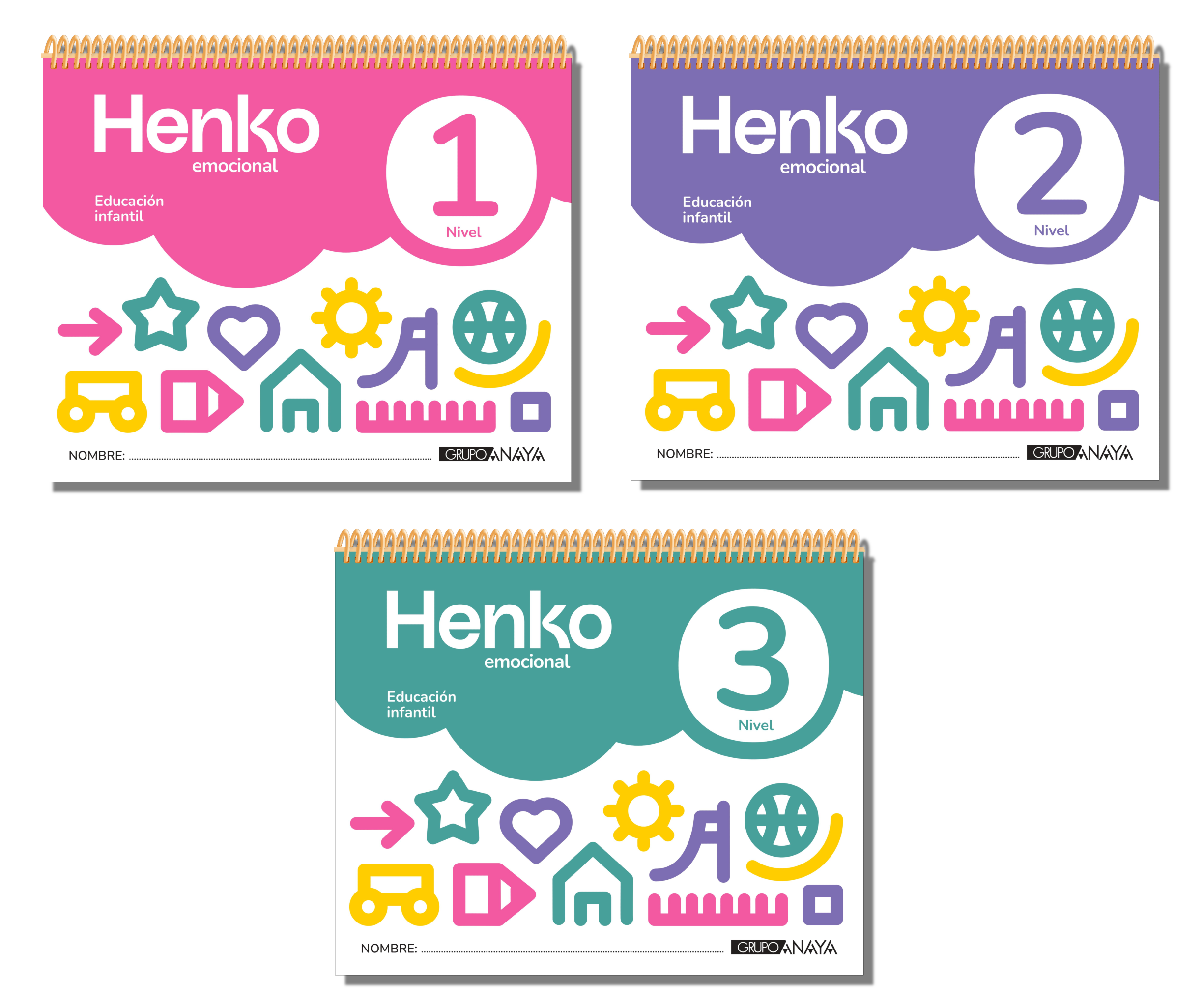 Materiales para el alumnado de Henko Emocional Infantil.